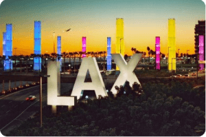 LAX private shuttle pick up and return